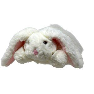 1989 FEATHER RABBIT American Wego Fiesta White Bunny 13" Plush Vintage E1041A